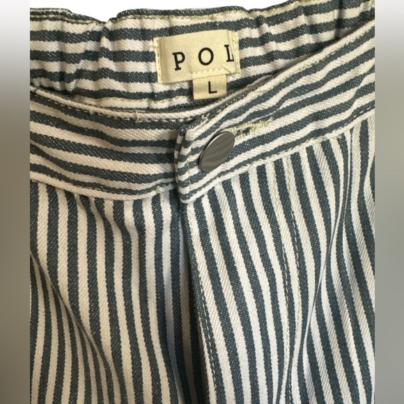 POL Blue and White Striped Patchwork Pants - Picture 3 of 7